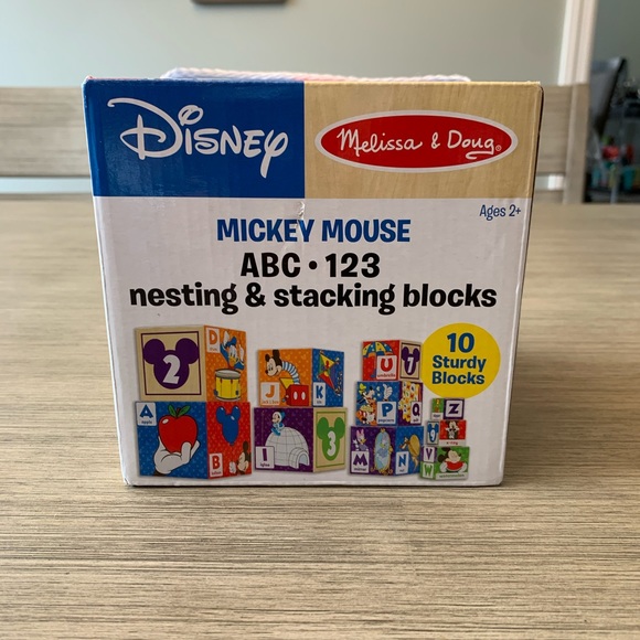 Melissa & Doug Toys Melissa Doug Mickey Mouse Stacking Blocks